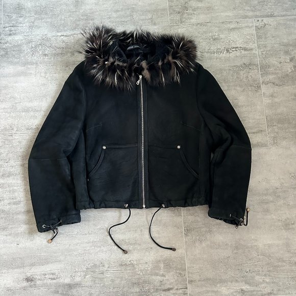 Women's UPSTAR CONTINENTAL Sheepskin Jacket Size S. - Picture 4 of 9